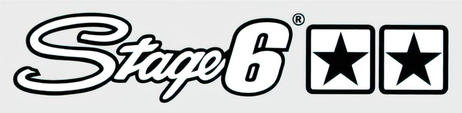 Sticker Stage6 logo 25x4.5cm white