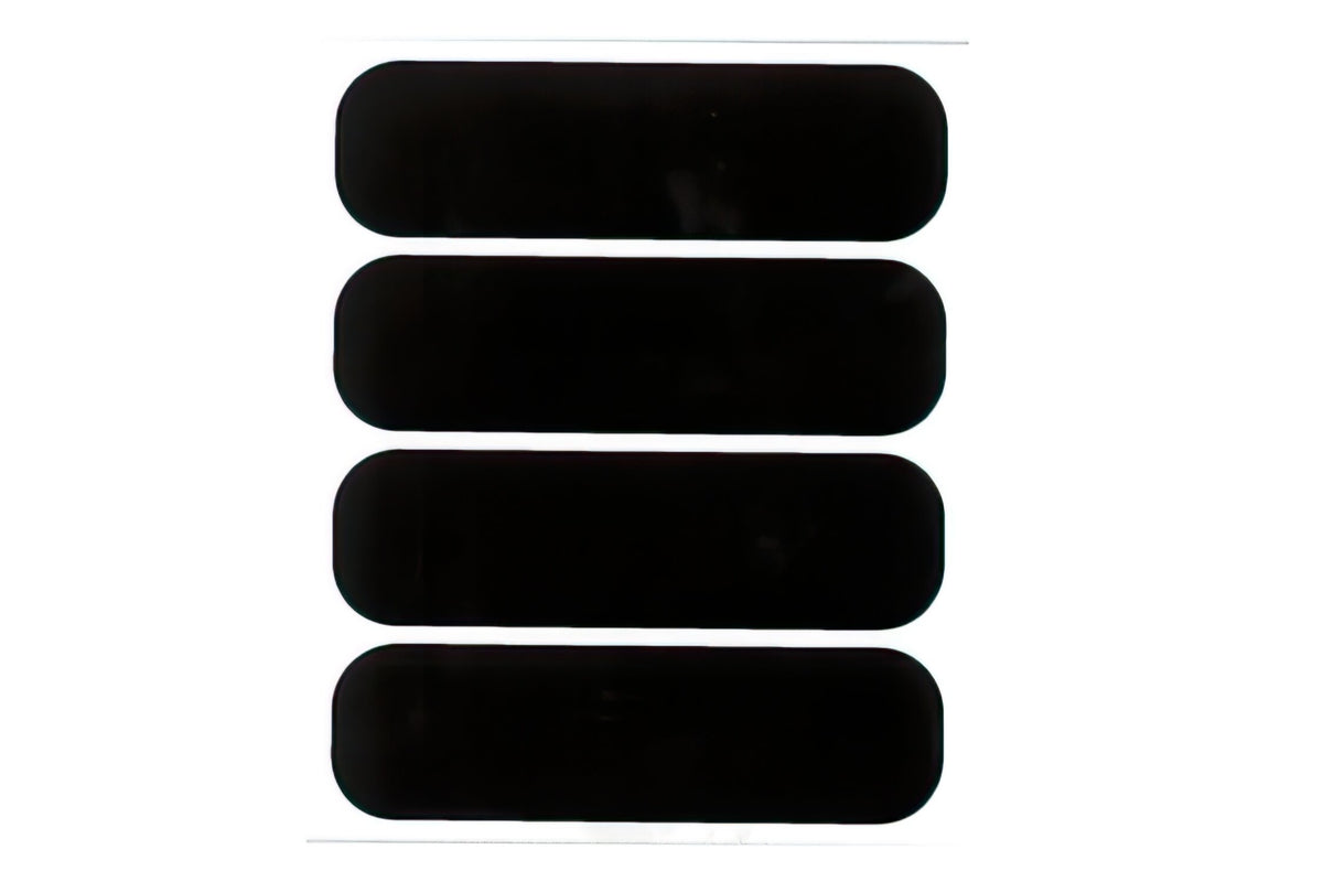 Helmet Stickers STR8 reflective (x4) black