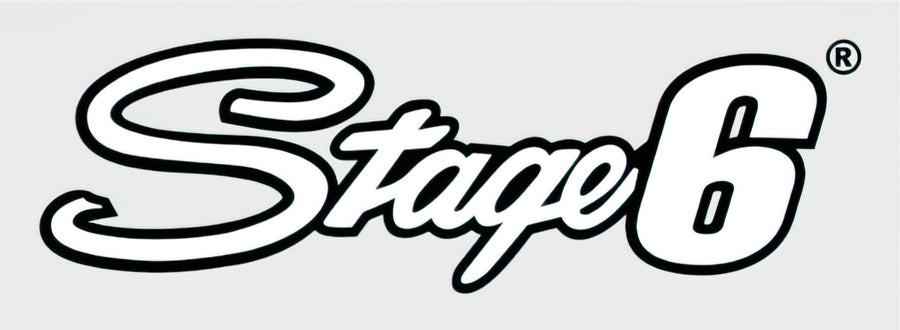Sticker Stage6 logo 20x6cm white