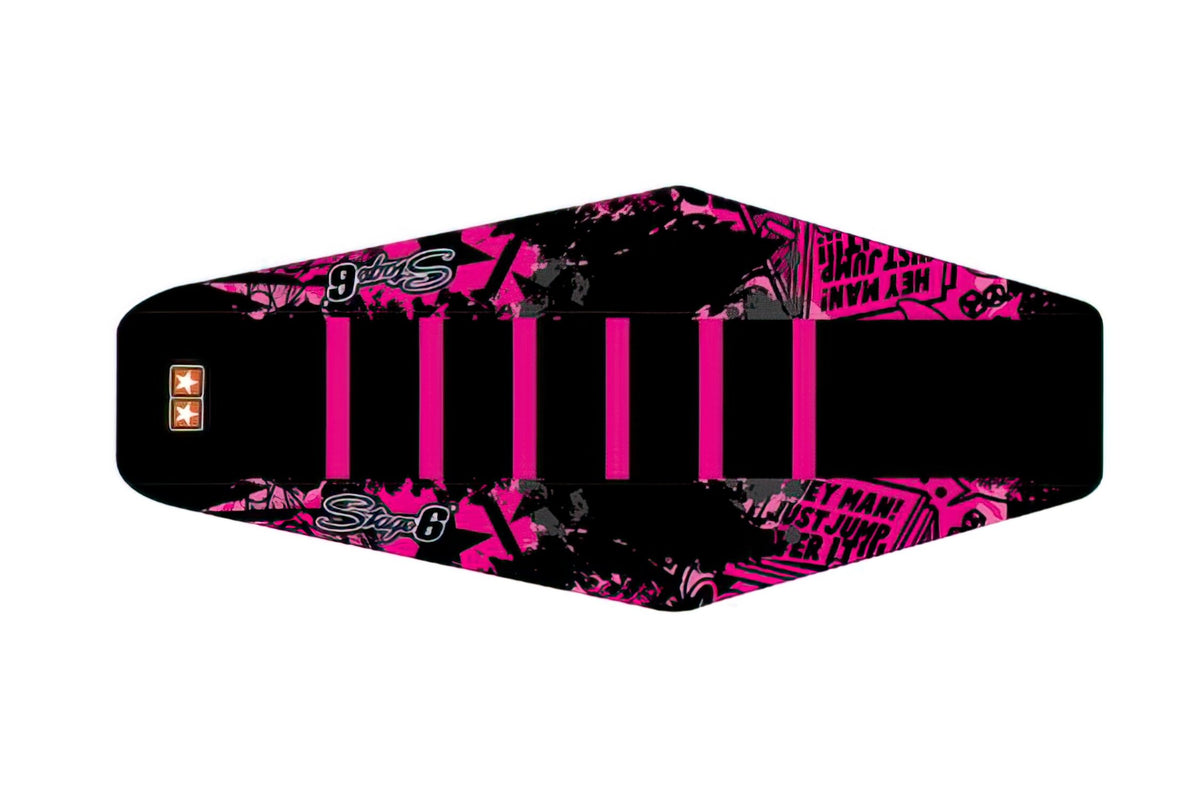 Seat Cover Derbi Senda 2000 - 2010 Stage6 Full Covering pink / black