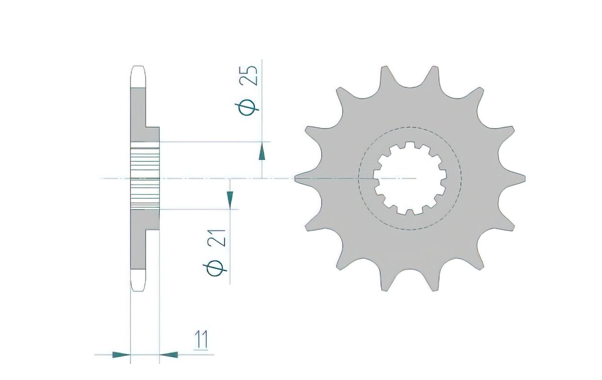 Front Sprocket Afam 12 teeth Husqvarna TC / TE 250 - 450