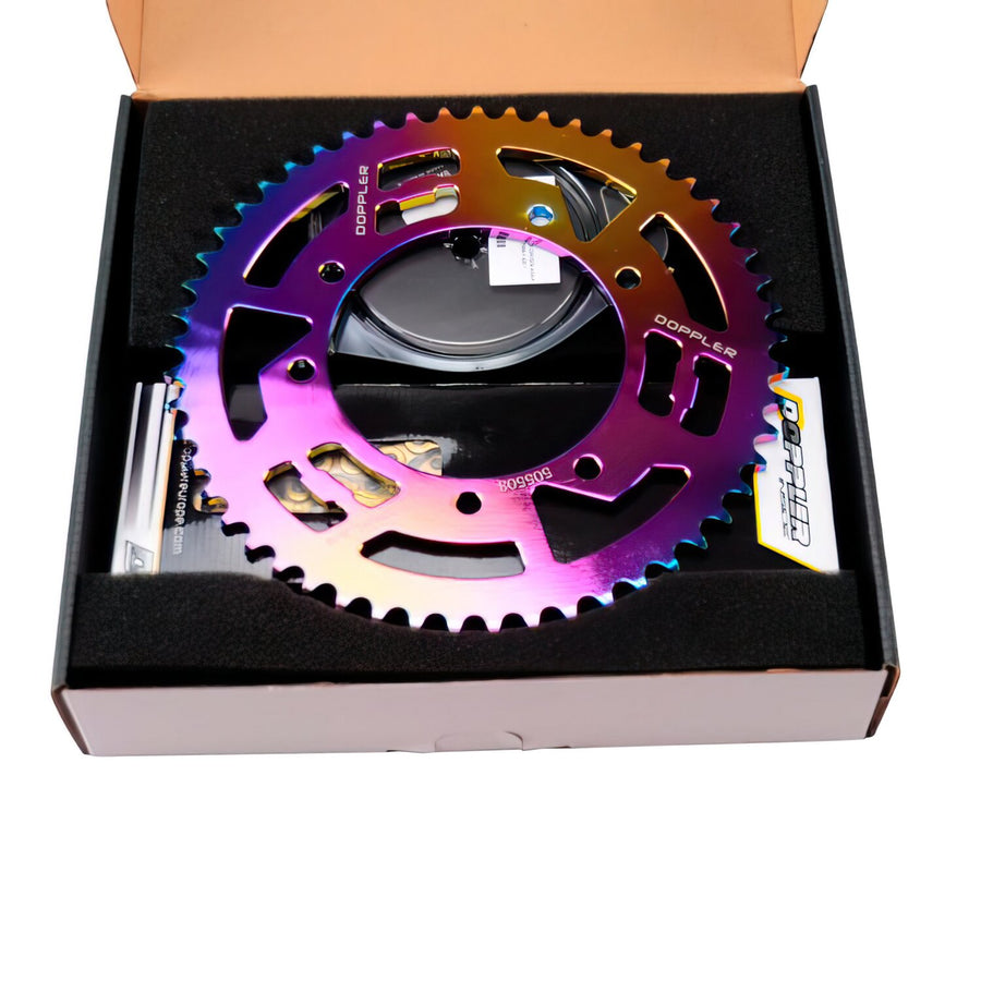 Chain Kit alu Neochrome 14x53 - 420 Doppler Derbi Senda X-treme