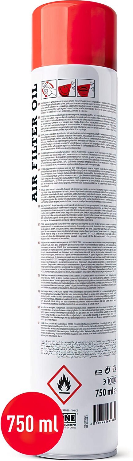 Air Filter Oil Ipone spray 750ml