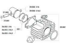 Piston Polini Sport 70Cc 46mm Garelli Noi-Matic / Katia 50