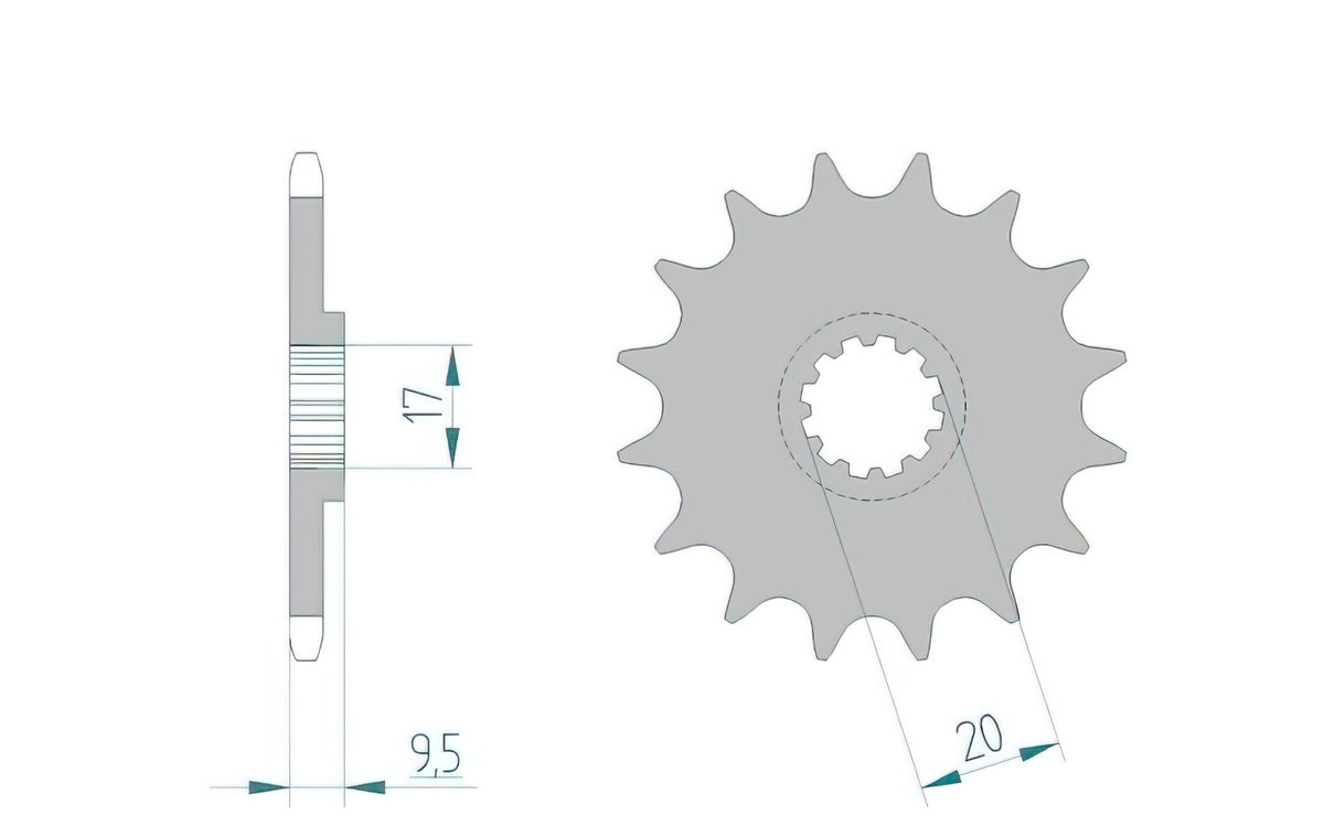 Front Sprocket Afam 420 / 13 teeth SX / TC 65