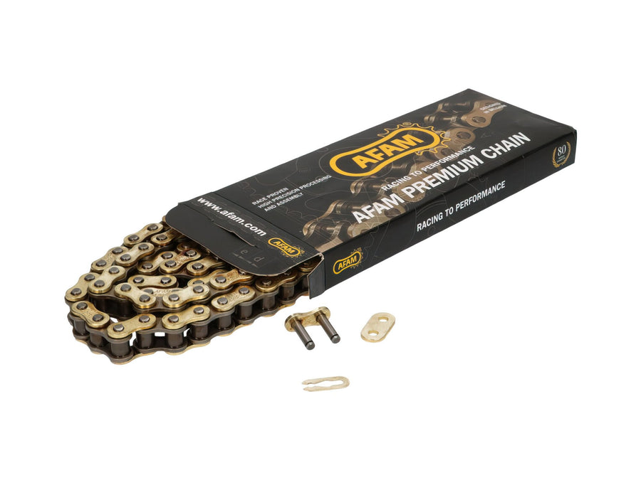 Chain AFAM reinforced gold 428 R1-G 108 links