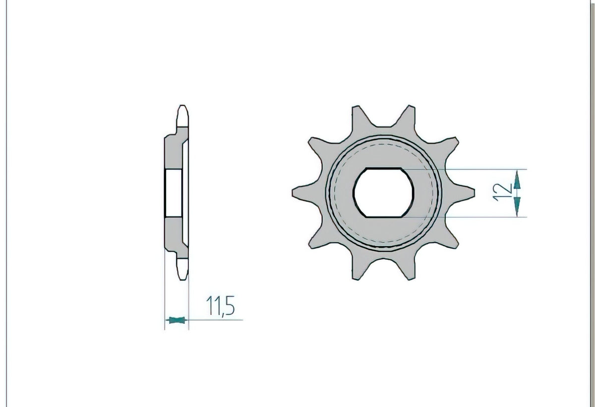 Front Sprocket 420 Afam 10 teeth KTM 50