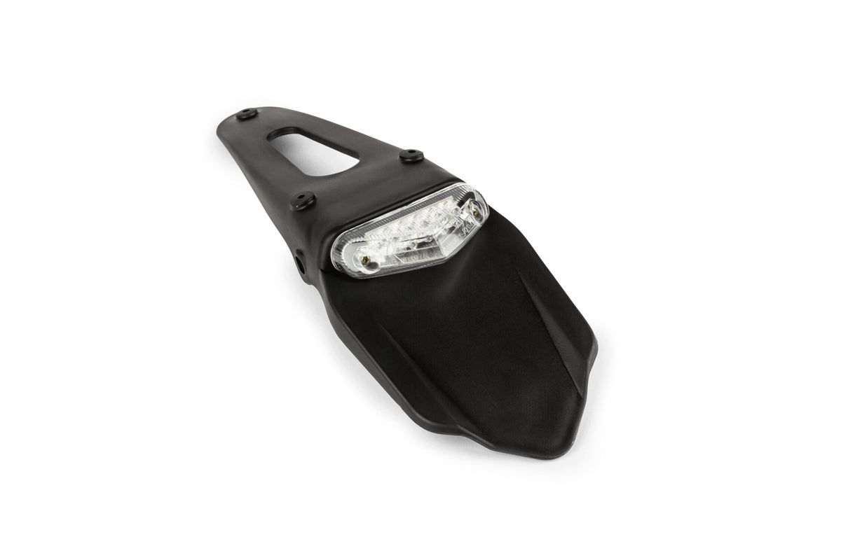 License Plate Holder w. taillight STR8 white 9 LEDs 50cc bike