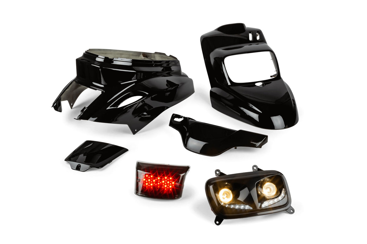 Fairing + Lights Kit STR8 black Yamaha BW's from 2004