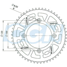 Rear Sprocket steel 53T - 428 Doppler Origin Beta RR