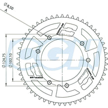 Rear Sprocket steel 53T - 420 Doppler Derbi DRD Pro
