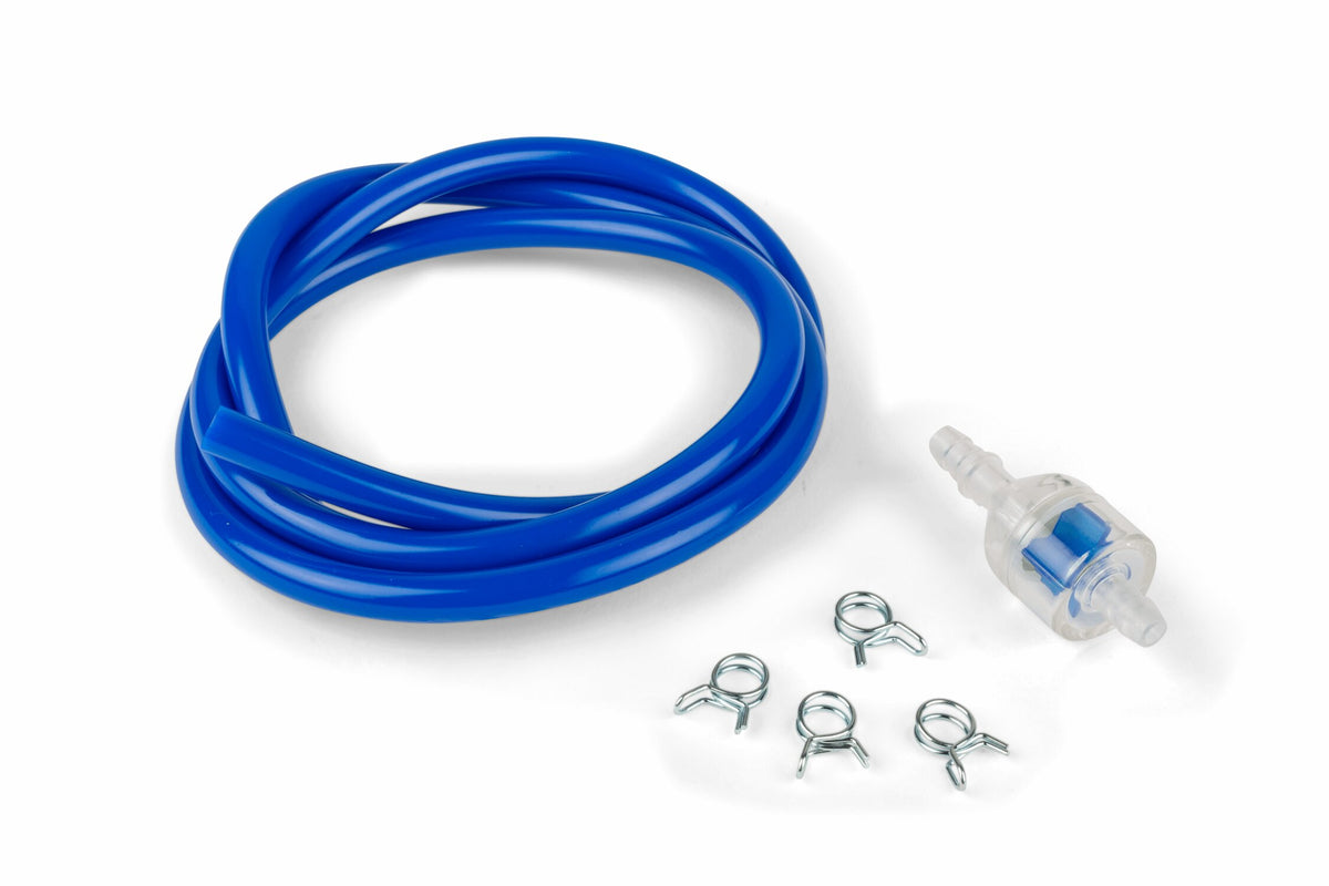 Kit Fuel Hose + Filter MotoForce Racing 5mm blue