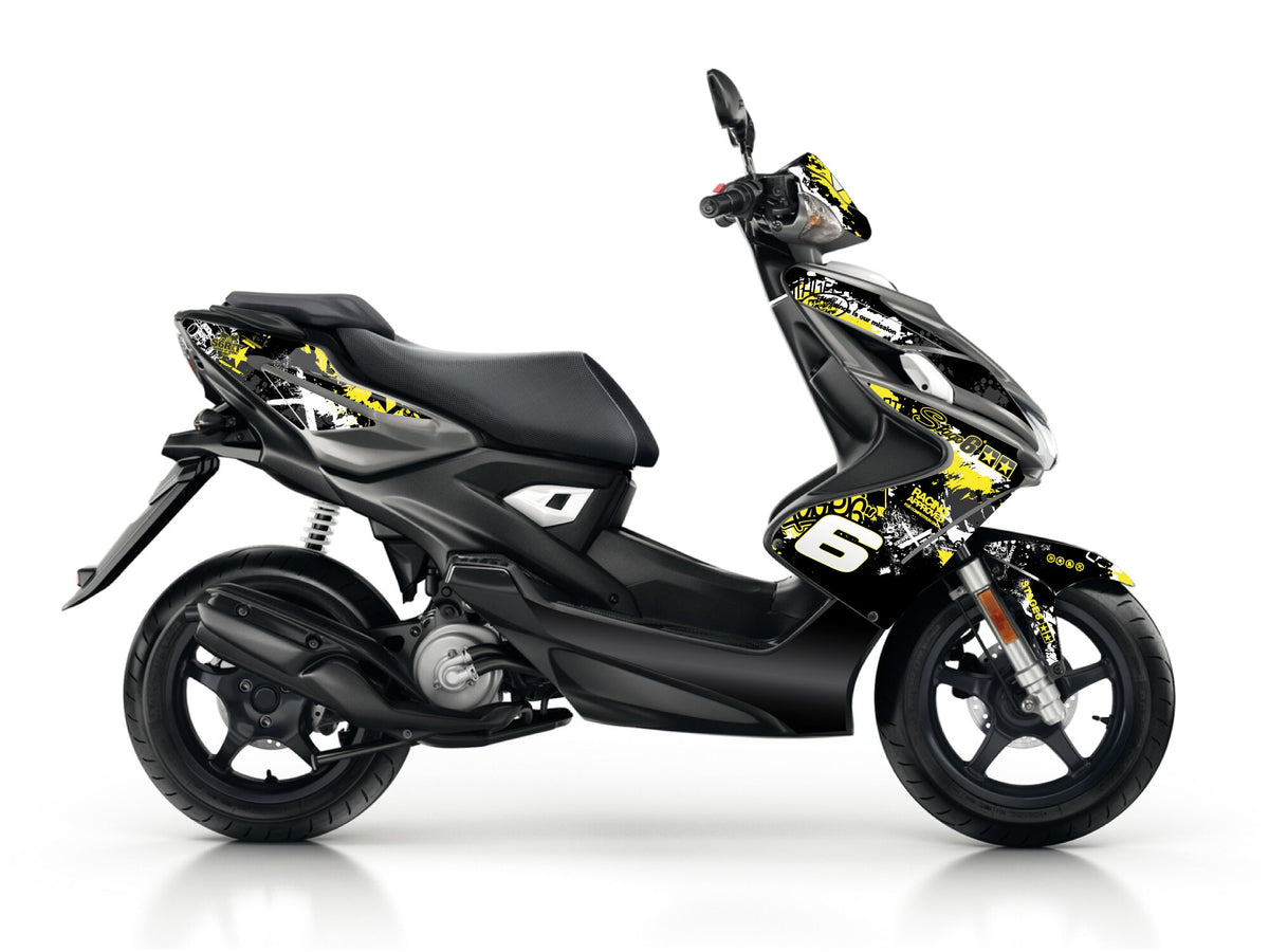 Graphics Kit Yamaha Aerox after 2013 Stage6 yellow / black