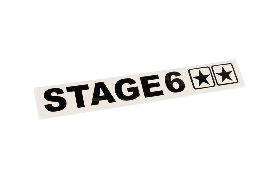 Sticker plotted Stage6 110x33mm black