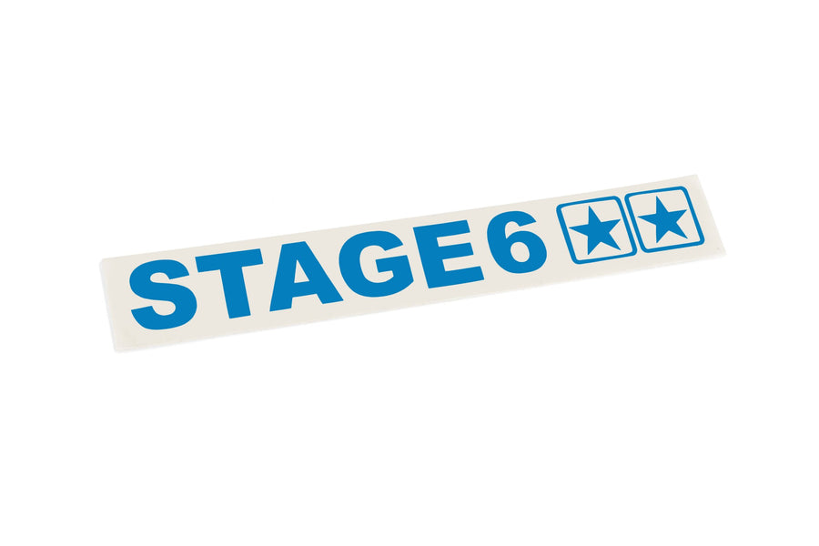 Sticker plotted Stage6 110x33mm blue