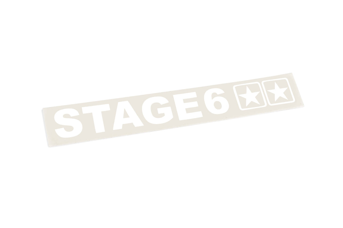 Sticker plotted Stage6 110x33mm white