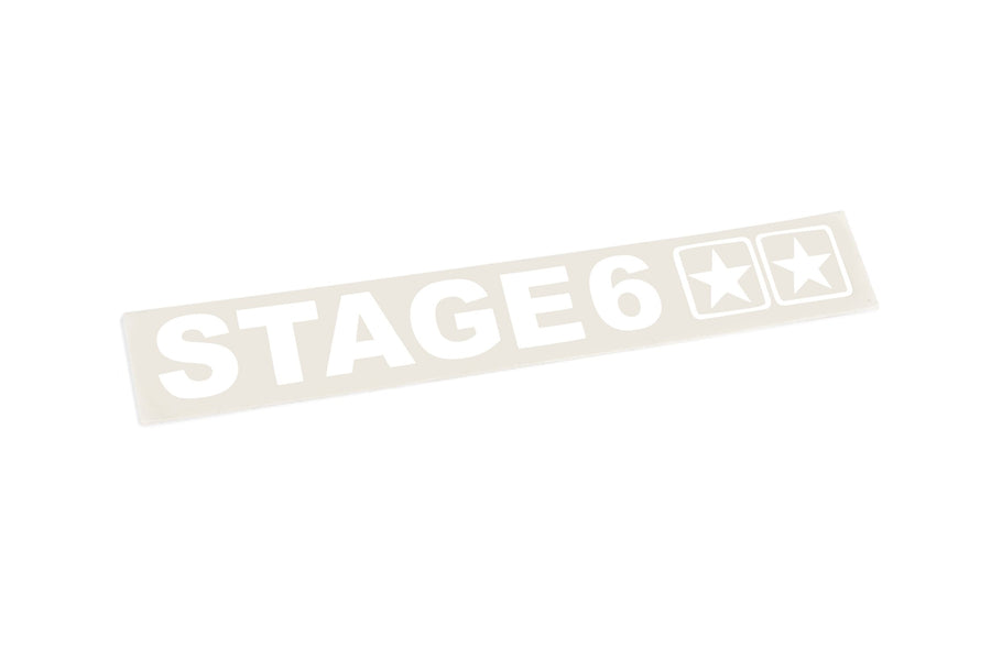Sticker plotted Stage6 110x33mm white