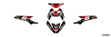 Graphics Kit Stage6 Yamaha BWs after 2004 red / black