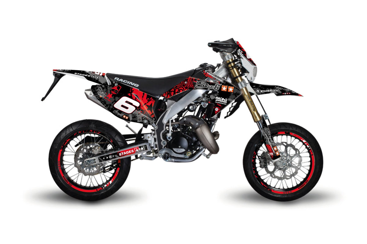 Graphics Kit Honda HM 50 Stage6 red / black