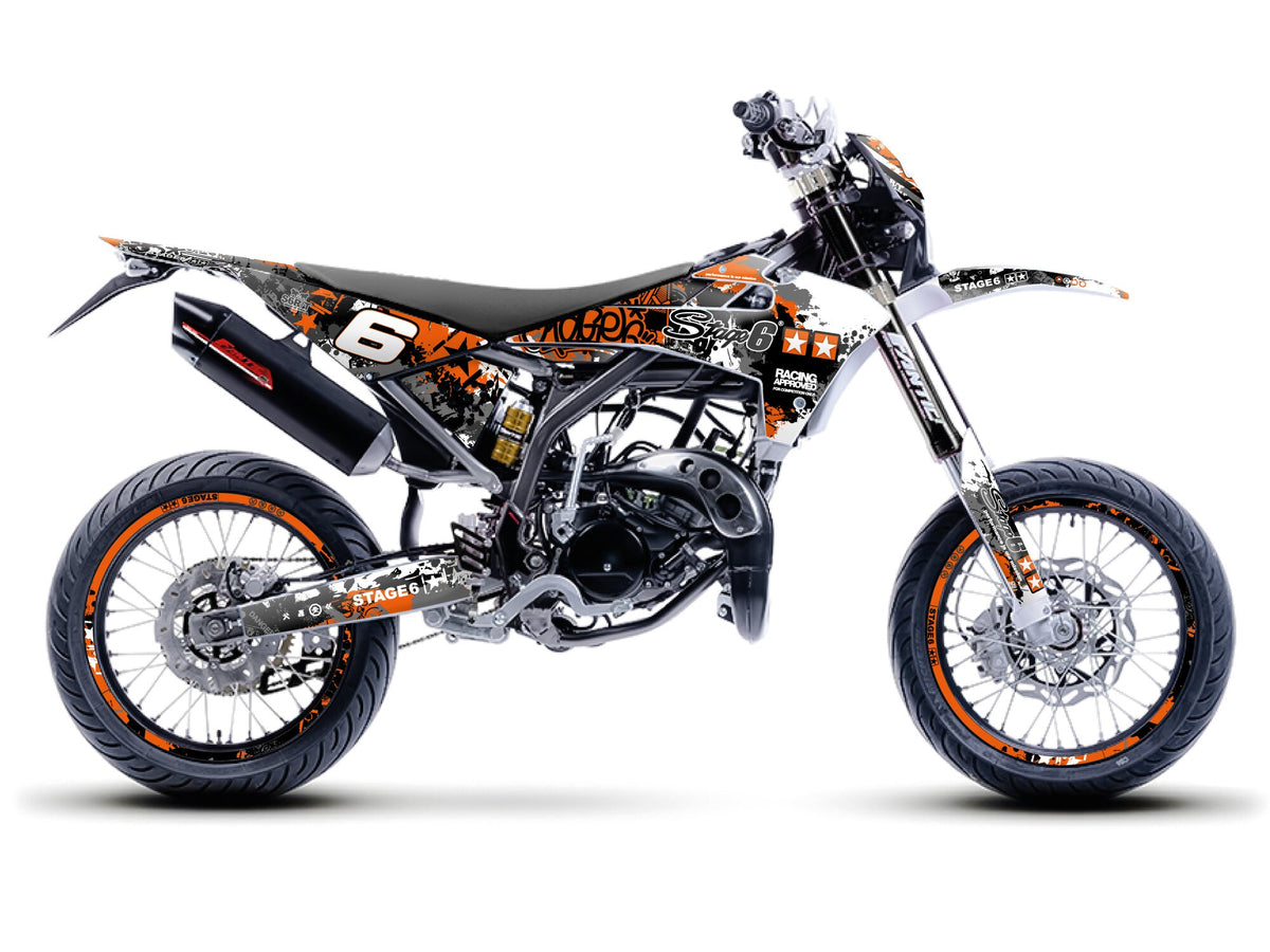Graphics Kit Fantic XM 50 2017 - 2022 orange / white