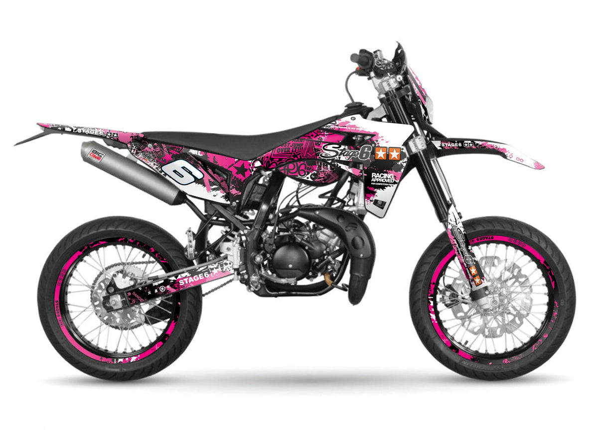 Graphics Kit Sherco SM-R 50 after 2018 Stage6 pink / black