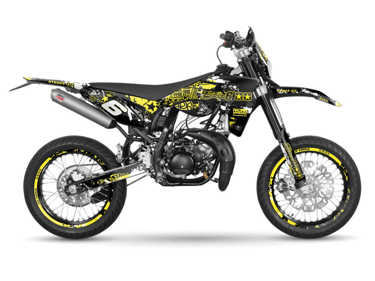Graphics Kit Sherco SM-R 50 after 2018 Stage6 yellow / black