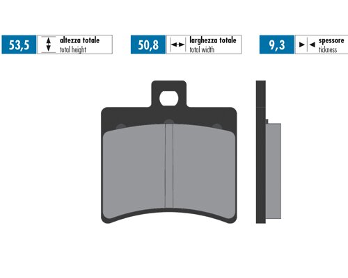 Brake Pads Polini Original Aprilia SR50 / Sportcity
