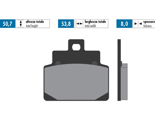 Brake Pads Polini Original Aprilia Scarabeo 100