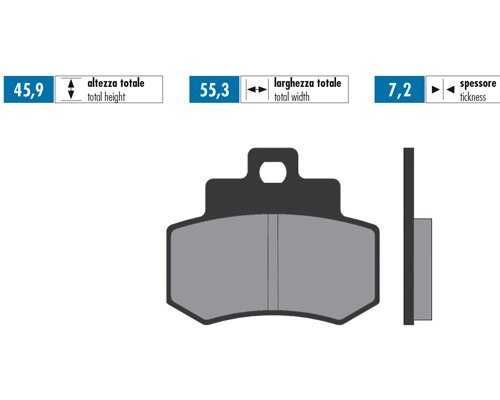 Brake Pads Polini Original Grand Dink 250