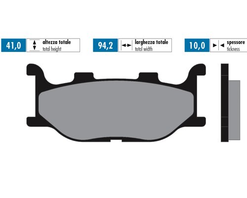 Brake Pads Polini sintered Yamaha Tmax 500 2004 - 2007