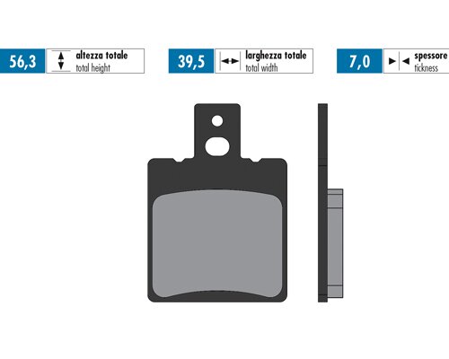 Brake Pads Polini sintered Simson 50