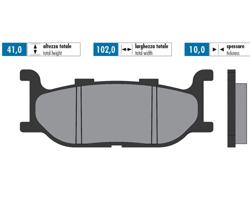 Brake Pads Polini sintered Tmax 500 2001 - 2003