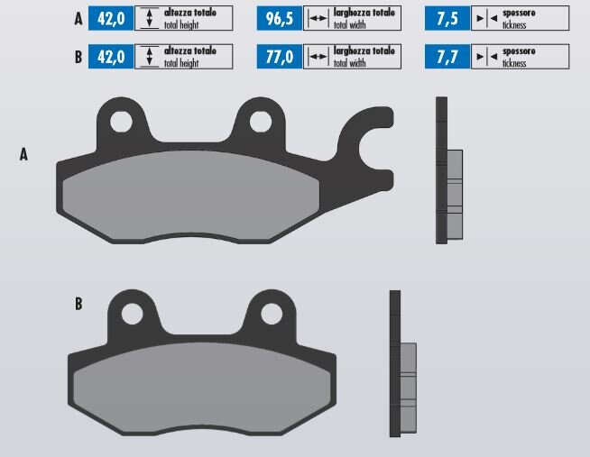 Brake Pads Polini sintered Suzuki Burgman 400