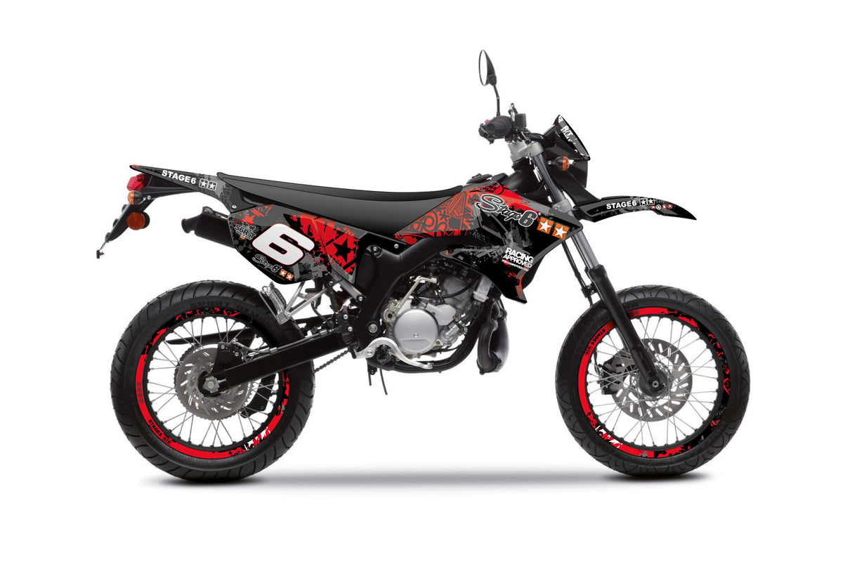 Graphics Kit Yamaha DT 50 Stage6 red / black