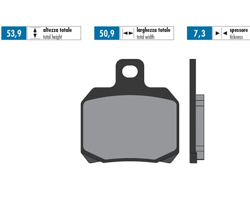 Brake Pads Polini Original Peugeot Speedfight