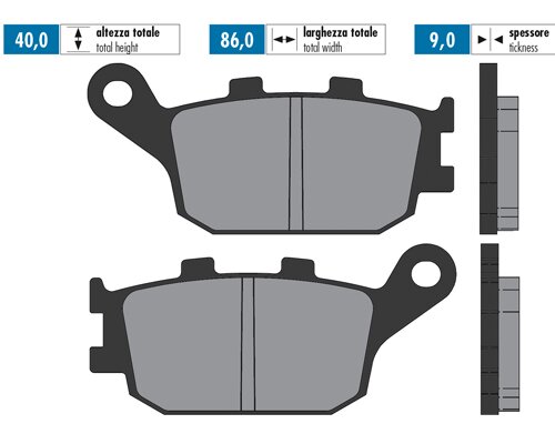 Brake Pads rear Polini Original Honda Forza 250