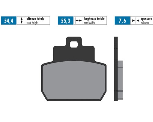 Brake Pads Polini Original Piaggio MP3 125 2006 - 2008