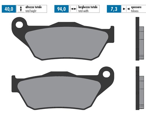 Brake Pads Polini Original Yamaha Xmax 125 2006 - 2009