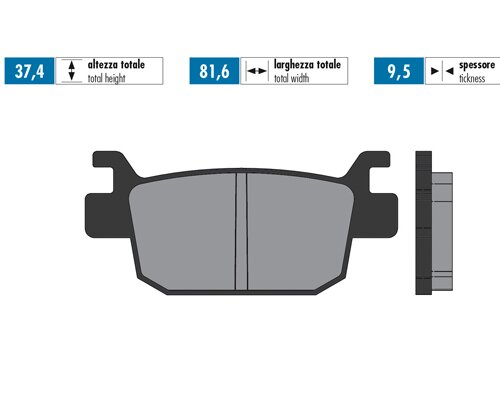 Brake Pads Polini Origina Honda Forza