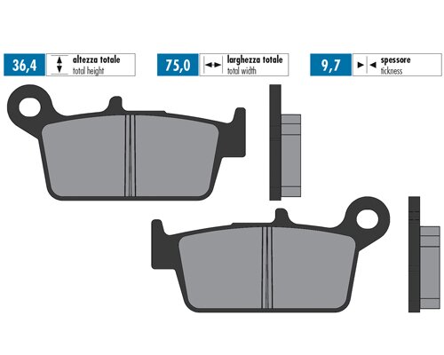 Brake Pads Polini Original HM Dérapage 2006