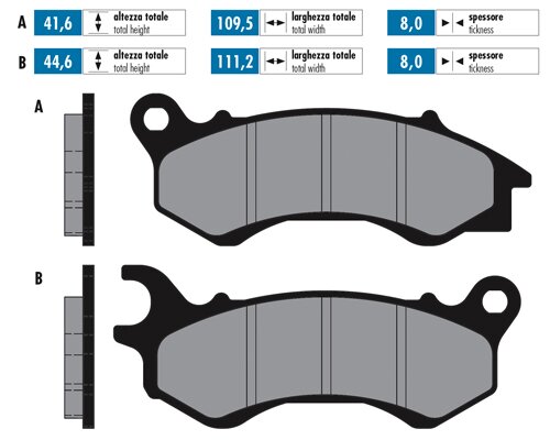 Brake Pads Polini Original Honda PCX 125