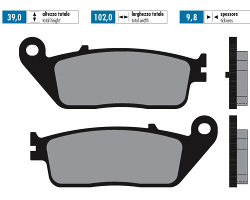 Brake Pads Polini Original Kymco Xciting