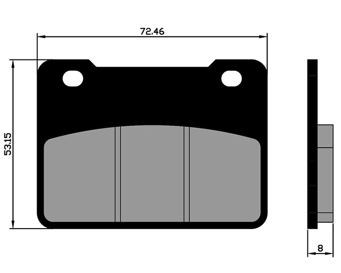 Brake Pads Polini Original front SYM Maxsym 400