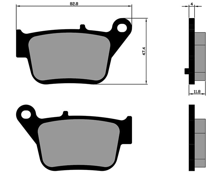 Brake Pads Polini Original rear SYM Maxsym 400