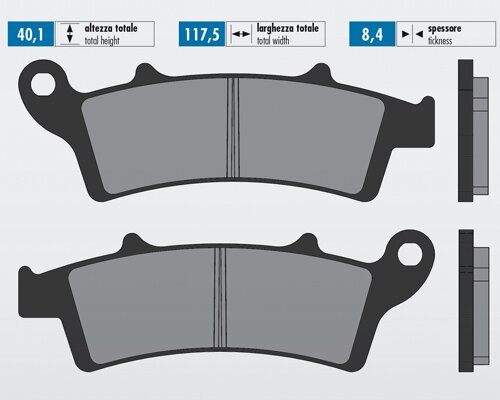 Brake Pads Polini sintered Aprilia Atlantic