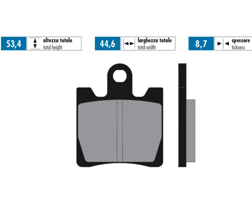 Brake Pads Polini sinter Suzuki Burgman AN 250 - 400 -2006
