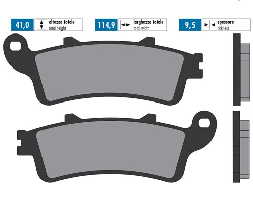 Brake Pads front Polini sintered Honda Forza 250