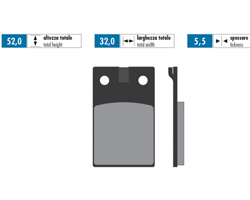 Brake Pads Polini Original Malaguti F12 Phantom