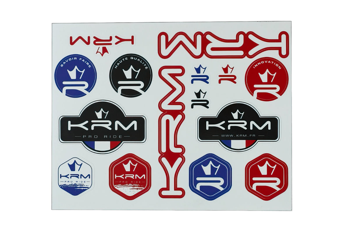 Sticker Sheet A4 KRM PRO Ride