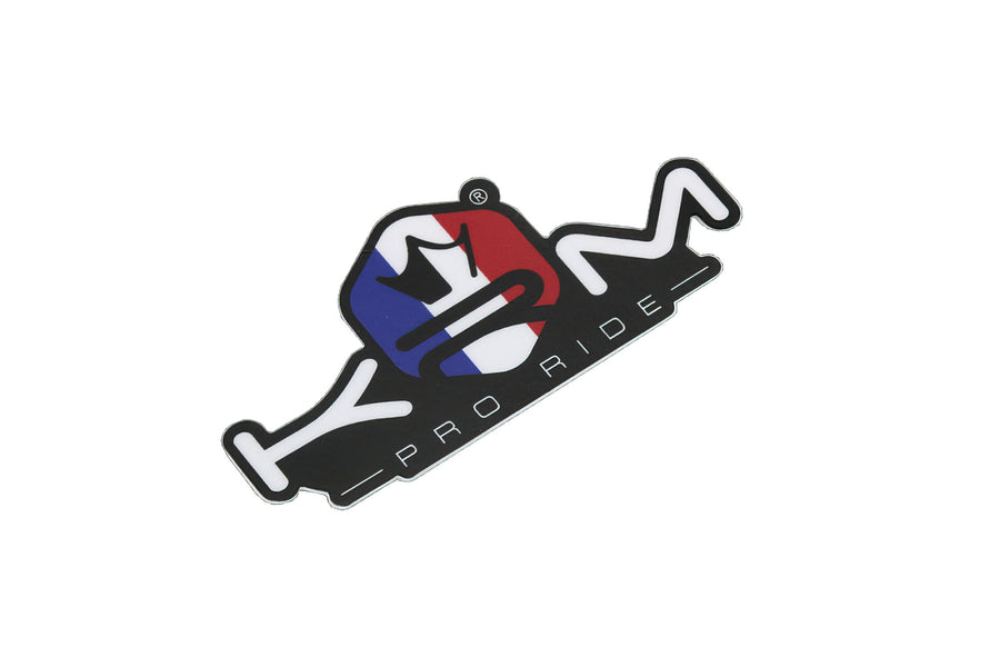 Sticker KRM PRO Ride blue / white / red